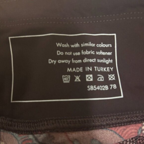 Sweaty Betty Zero Gravity 7/8 Run Leggings Red Japanese Landscape Print Sz S NWT - Picture 6 of 9